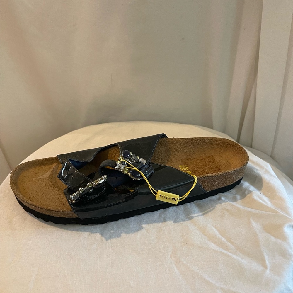 Tatami Birkenstock Patent Slides